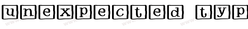 unexpected typewrite字体转换